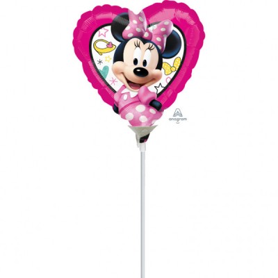 Minnie Happy Helpers - Folienballon auf einem Stäbchen