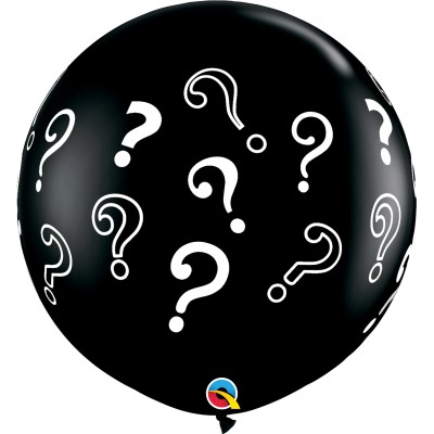 Große bedruckte Ballon - Question Marks