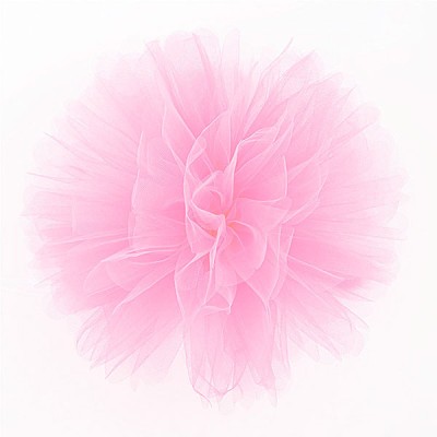 Puff Pom tulle decoration - pink