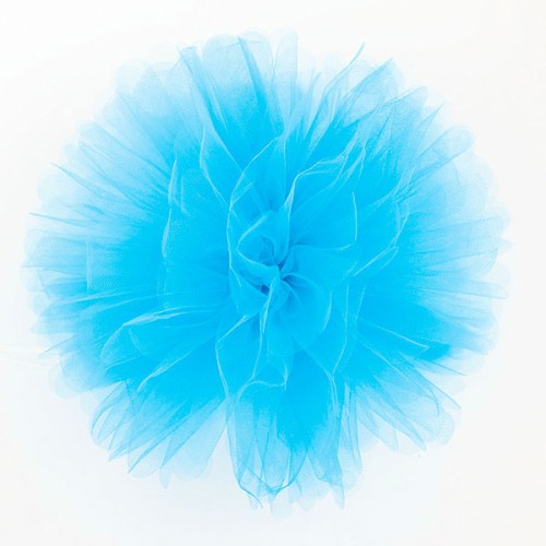 Puff Pom tulle decoration - turquoise