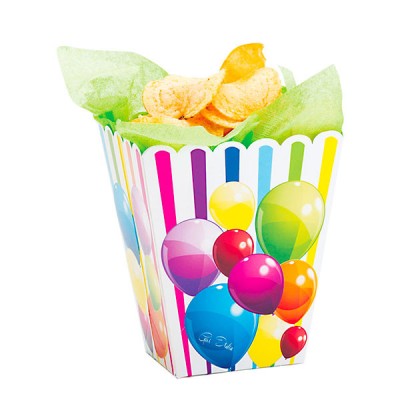 Schachtel für Süßigkeiten mit Ballons