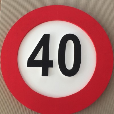 Verkehrszeichen Dekoration 40 - XL