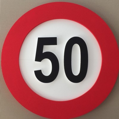 Verkehrszeichen Dekoration 50 - XL