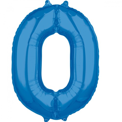Number 0 - blue