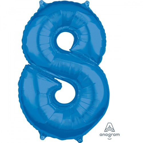 Number 8 - blue