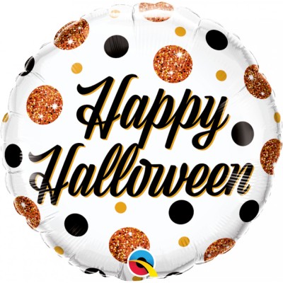 Halloween Sparkly Dots - Folienballon