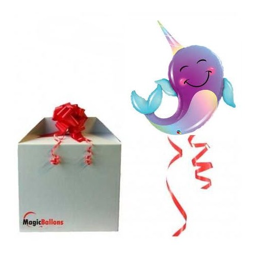 Party narwhal - foil balloon in a package