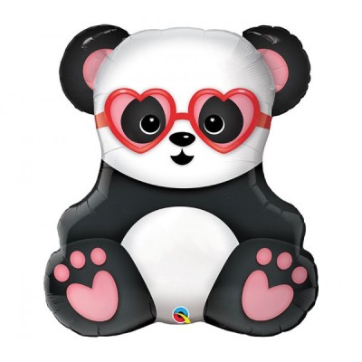 Lovestruck Panda Bear - foil balloon