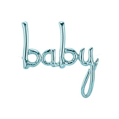 Baby Foil Balloon - pastel blue