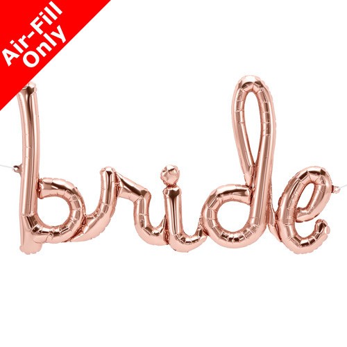 Bride Foil Balloon - rose gold