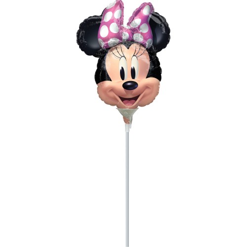 Minnie Mouse - foil balloon on a stick