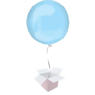 Orbz Pastellblau- Folienballon