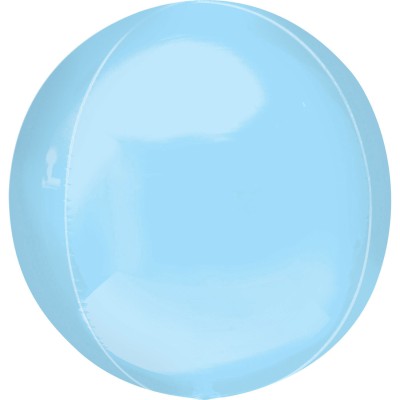 Orbz Pastellblau- Folienballon