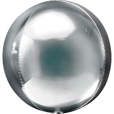 Orbz Silber- Folienballon
