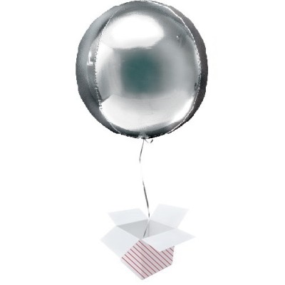 Orbz Silver - foil balloon
