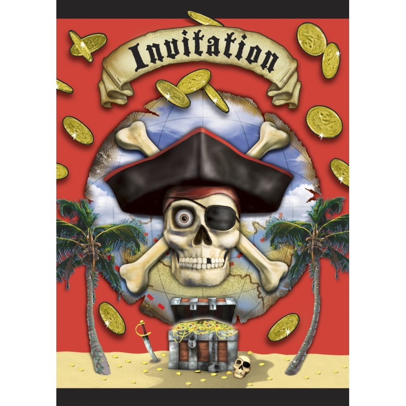 Pirate Bounty   - Einladungskarten