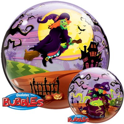 Flying witch's spooky brew - B.Ballon