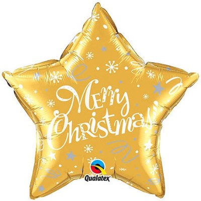 Merry Christmas! Festive Gold - Folienballon