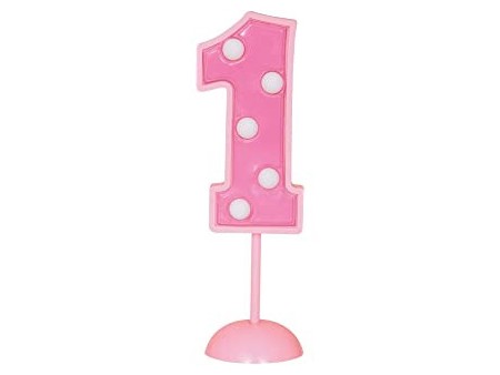 copy of Flashing Number 1 Cake Topper Decoration