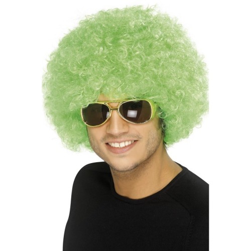 Afro wig green