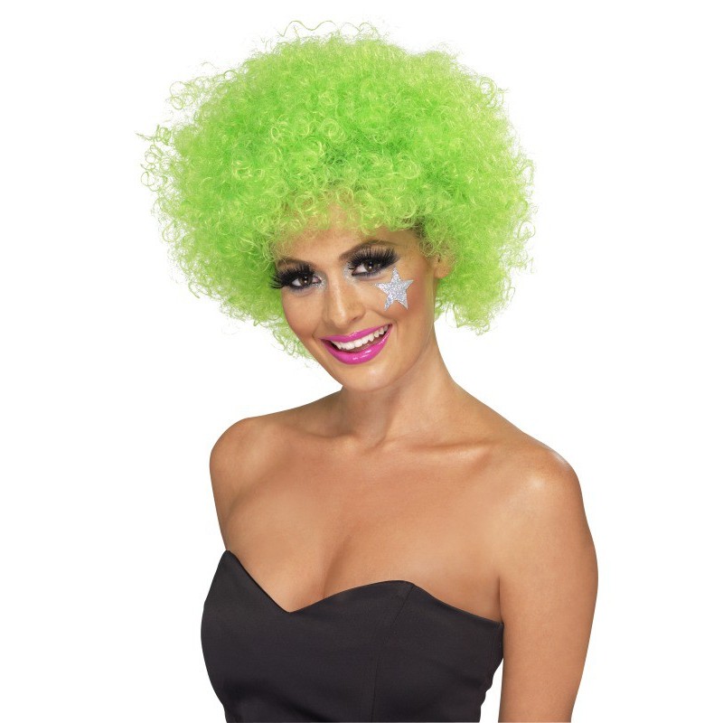 Afro wig green
