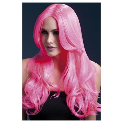 Khloe wig - neon pink