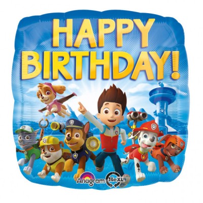 Paw Patrol Happy Birthday - folija balon