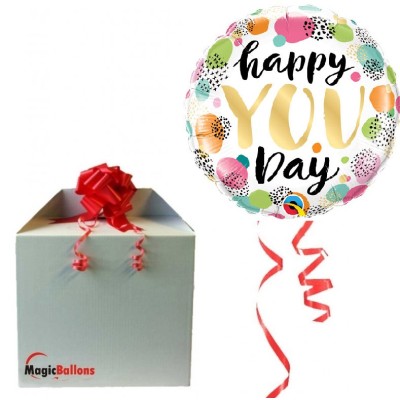 Happy you day - folija balon u paketu