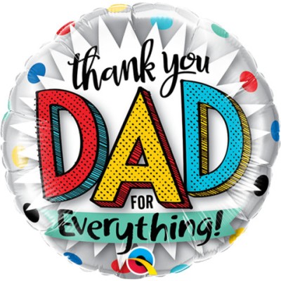 Thank you dad for everything! - folija balon