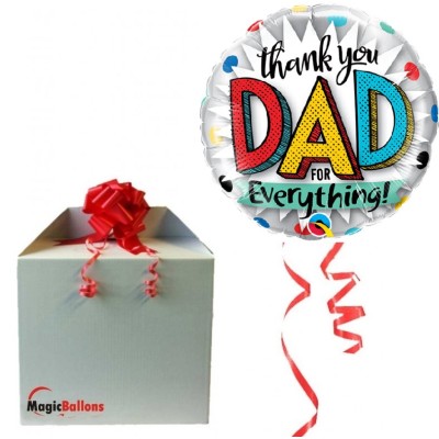 Thank you dad for everything! - Folienballon In Paket