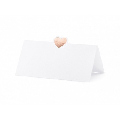 Rose Gold hearts Place cards