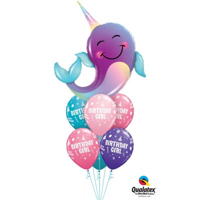 Narwhal - foil balloon