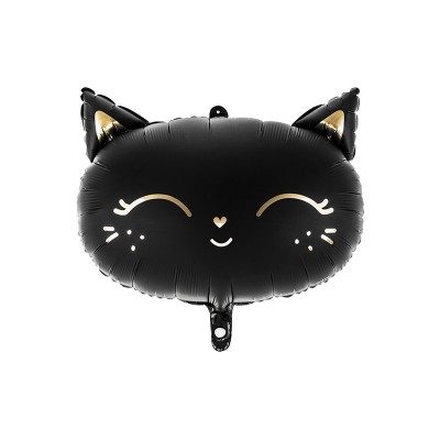 Black cat - matt foil balloon