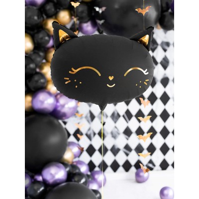 Schwarze Katze - Mattfolienballon