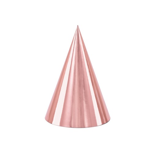 Rose gold party hats