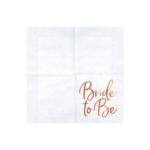 "Bride to be" napkins