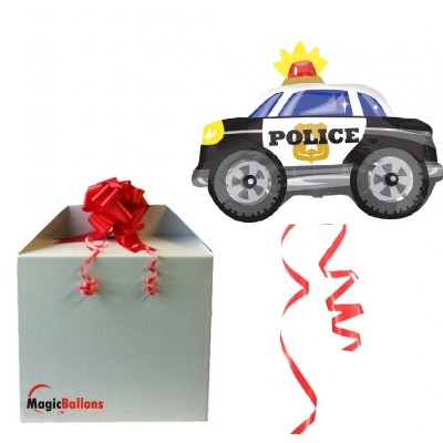Polizeiauto - Folienballon in Paket