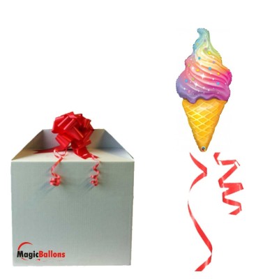 Rainbow Swirl Ice Cream - folija balon