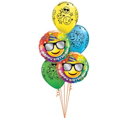 Birthday Smiley - foil balloon