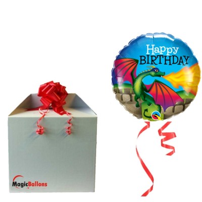 Birthday Mythical Dragon - foil balloon