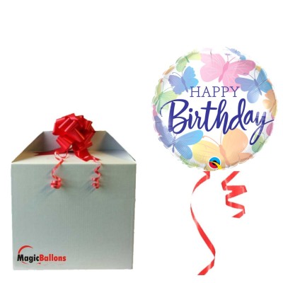 Birthday Beautiful Butterflies - foil balloon