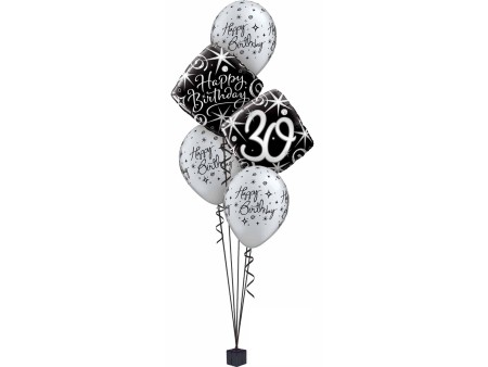Elegant Sparkles & Swirls 30 - foil balloon