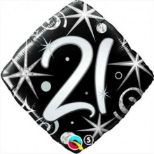 Elegant Sparkles & Swirls 21 - foil balloon