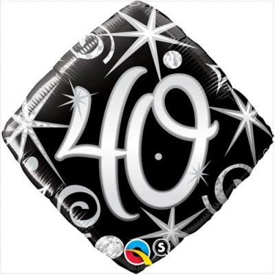 Elegant Sparkles & Swirls 40 - Folienballon