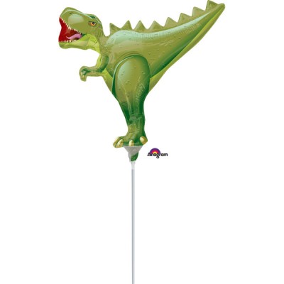 T-Rex - foil balloon on a stick
