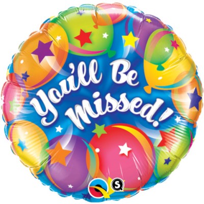 You'll Be Missed! - foil balloon