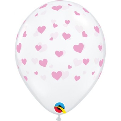 Pink Hearts - latex balloons