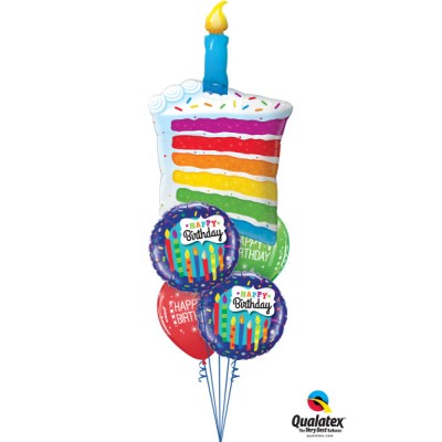 Happy Birthday Candle - foil balloon