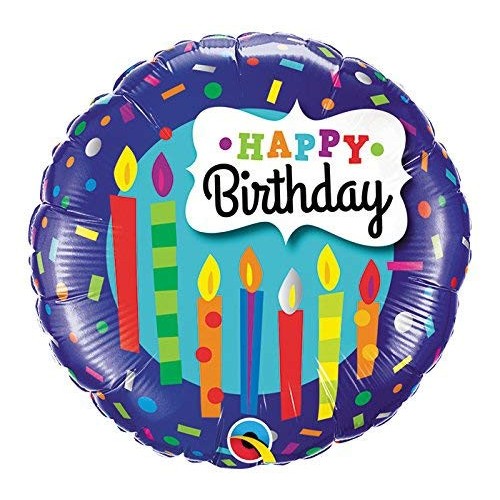 Happy Birthday Candles - foil balloon