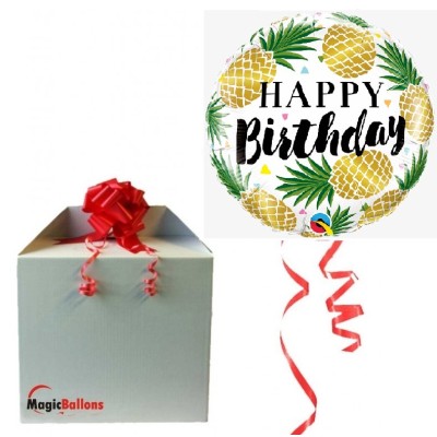 Happy Birthday Pineapples - foil balloon